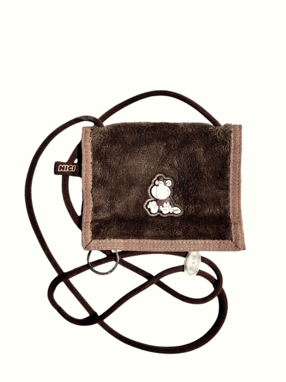 NICI Germany Plush Velcro Crossbody Wallet